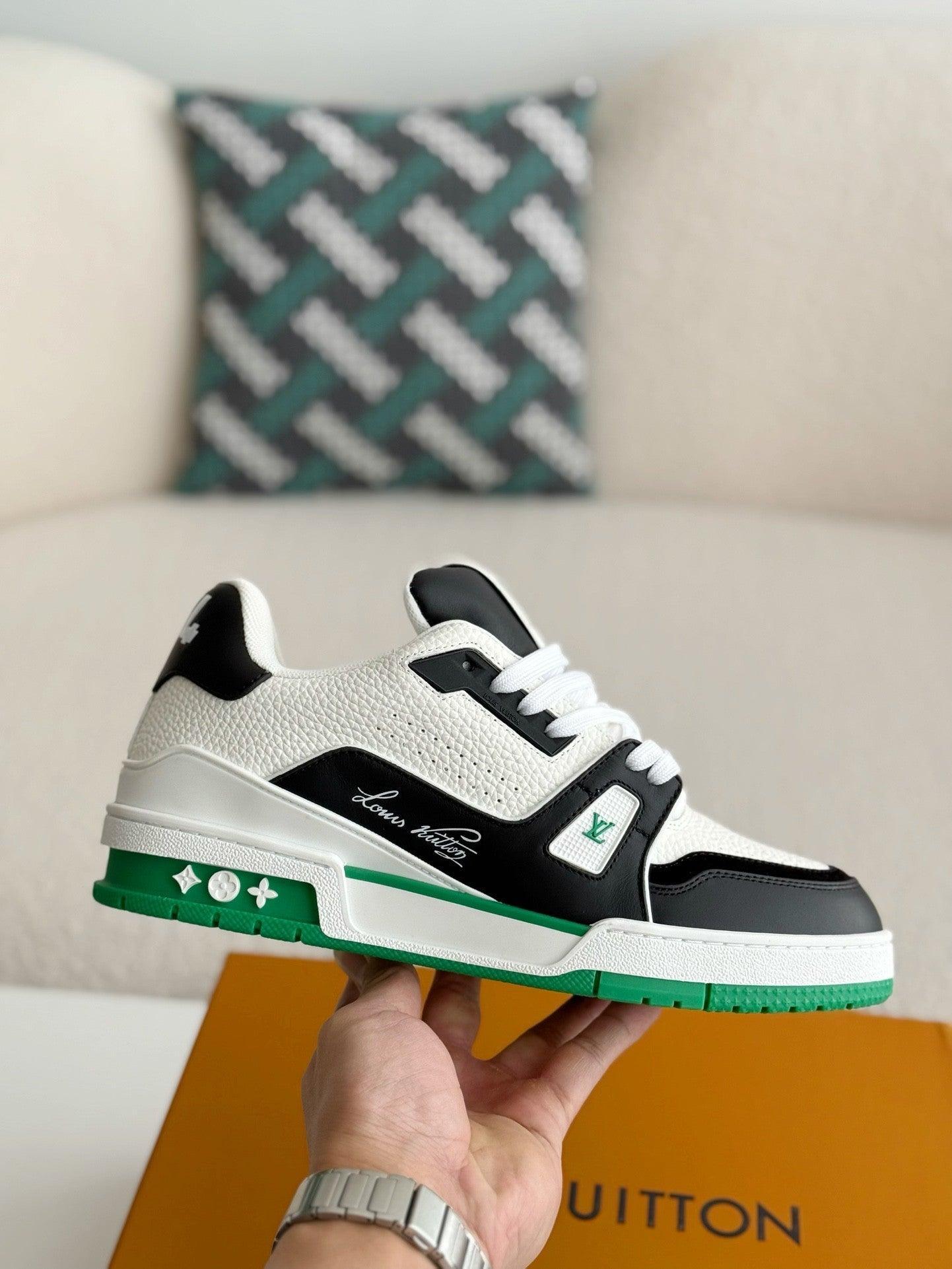 LV Trainer #54 Low Green Sneaker - tntwear1