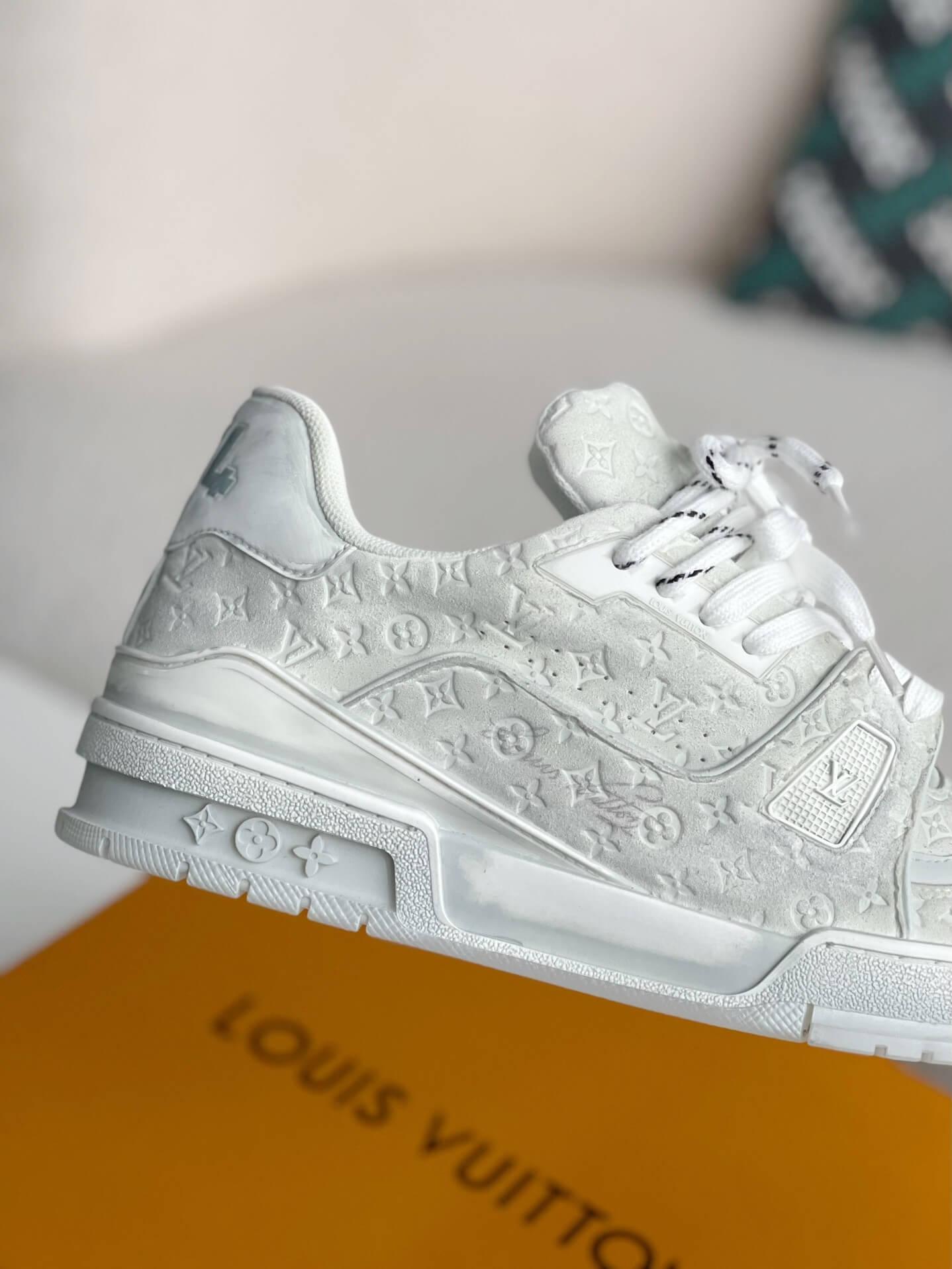 LV Trainer #54 Faded White Sneaker - tntwear1