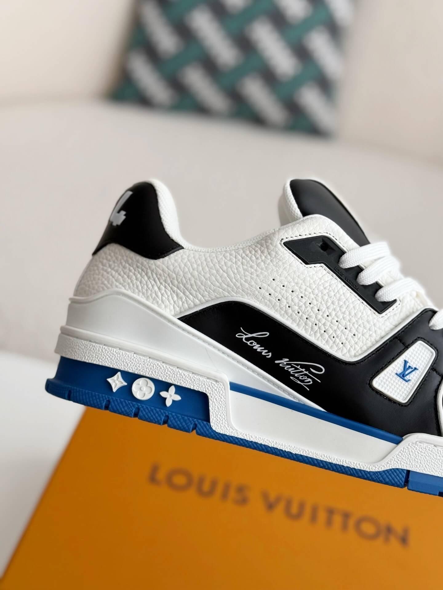 LV Trainer #54 Low Blue Sneaker - tntwear1
