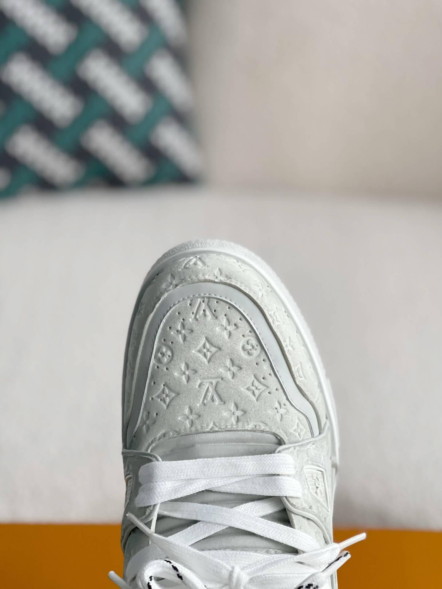 LV Trainer #54 Faded White Sneaker - tntwear1