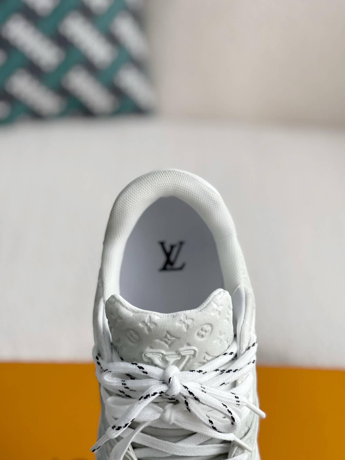 LV Trainer #54 Faded White Sneaker - tntwear1