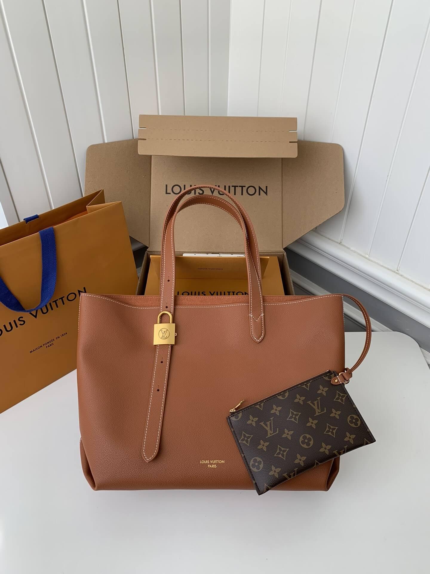 Louis Vuitton Low Key Cabas MM Cognac Women Hangbag - tntwear1