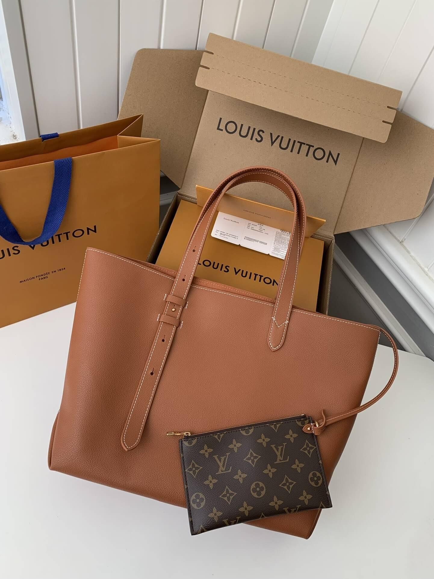 Louis Vuitton Low Key Cabas MM Cognac Women Hangbag - tntwear1