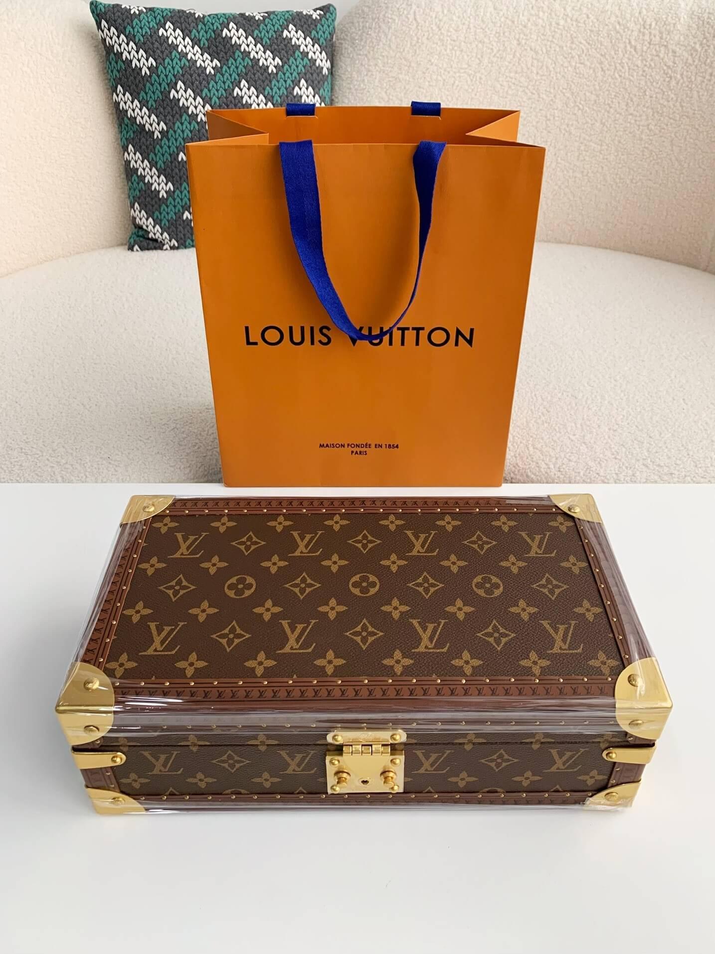 Louis Vuitton Monogram Coffret 8 Montre Watch Case "Brown" - tntwear1