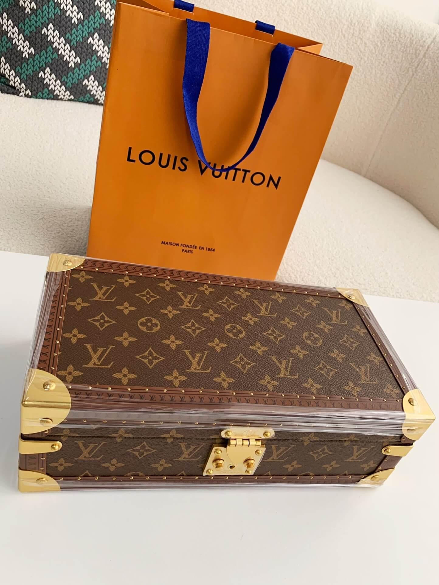Louis Vuitton Monogram Coffret 8 Montre Watch Case "Brown" - tntwear1