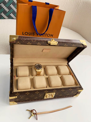 Louis Vuitton Monogram Coffret 8 Montre Watch Case "Brown" - tntwear1