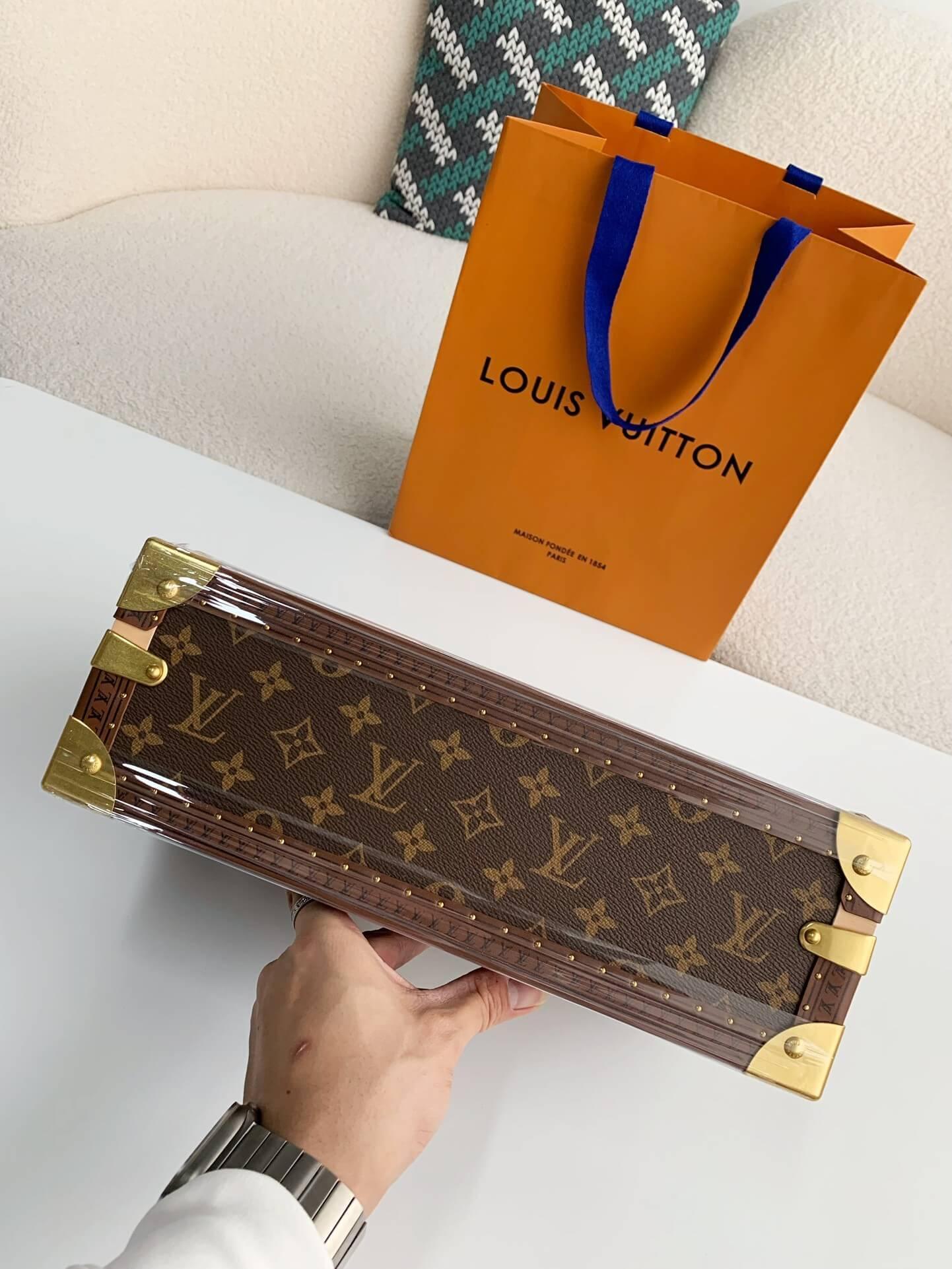 Louis Vuitton Monogram Coffret 8 Montre Watch Case "Brown" - tntwear1