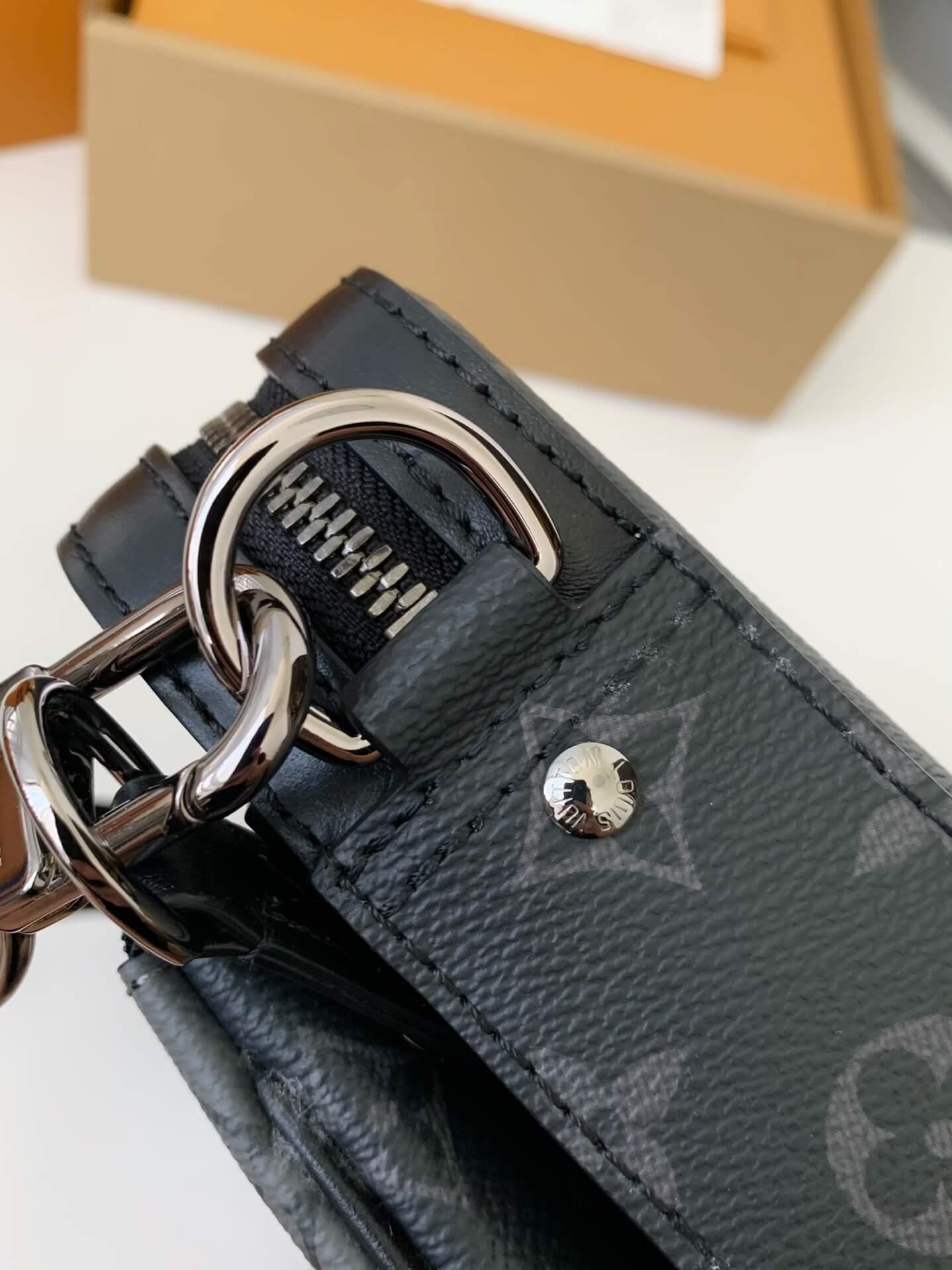 Louis Vuitton Trio Messenger "Black Leather Trim" - tntwear1