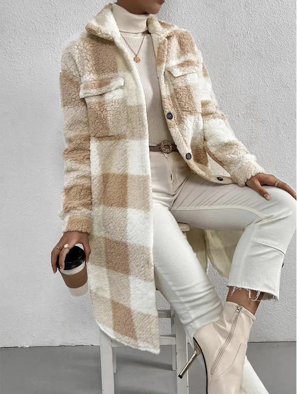 Lumia Checkered Coat - tntwear1