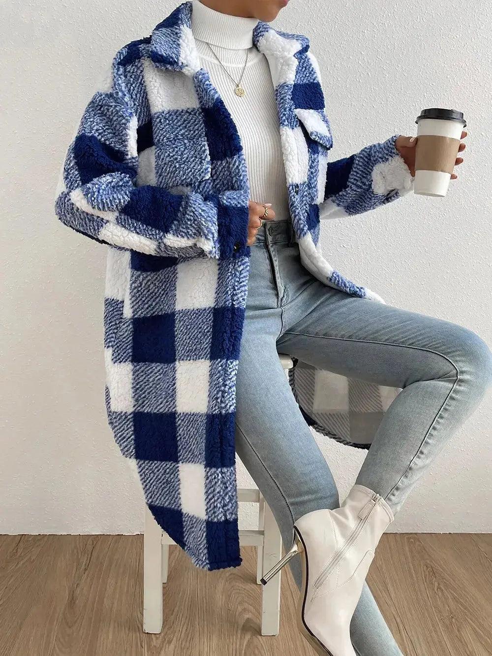 Lumia Checkered Coat - tntwear1