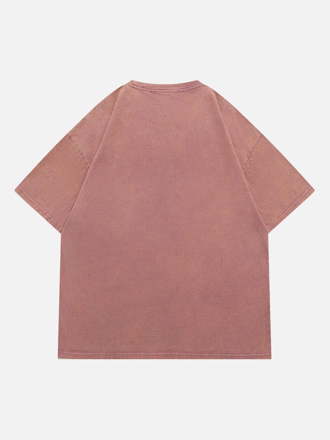 Tntwear® - Abstract Portrait Print T-shirt - 1619 - tntwear1