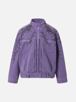 Tntwear® - American Heavy Weight Trendy Motorcycle Denim Jacket - 1871 - tntwear1