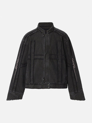 Tntwear® - American Heavyweight Patchwork Brushed Denim Jacket - 1874 - tntwear1