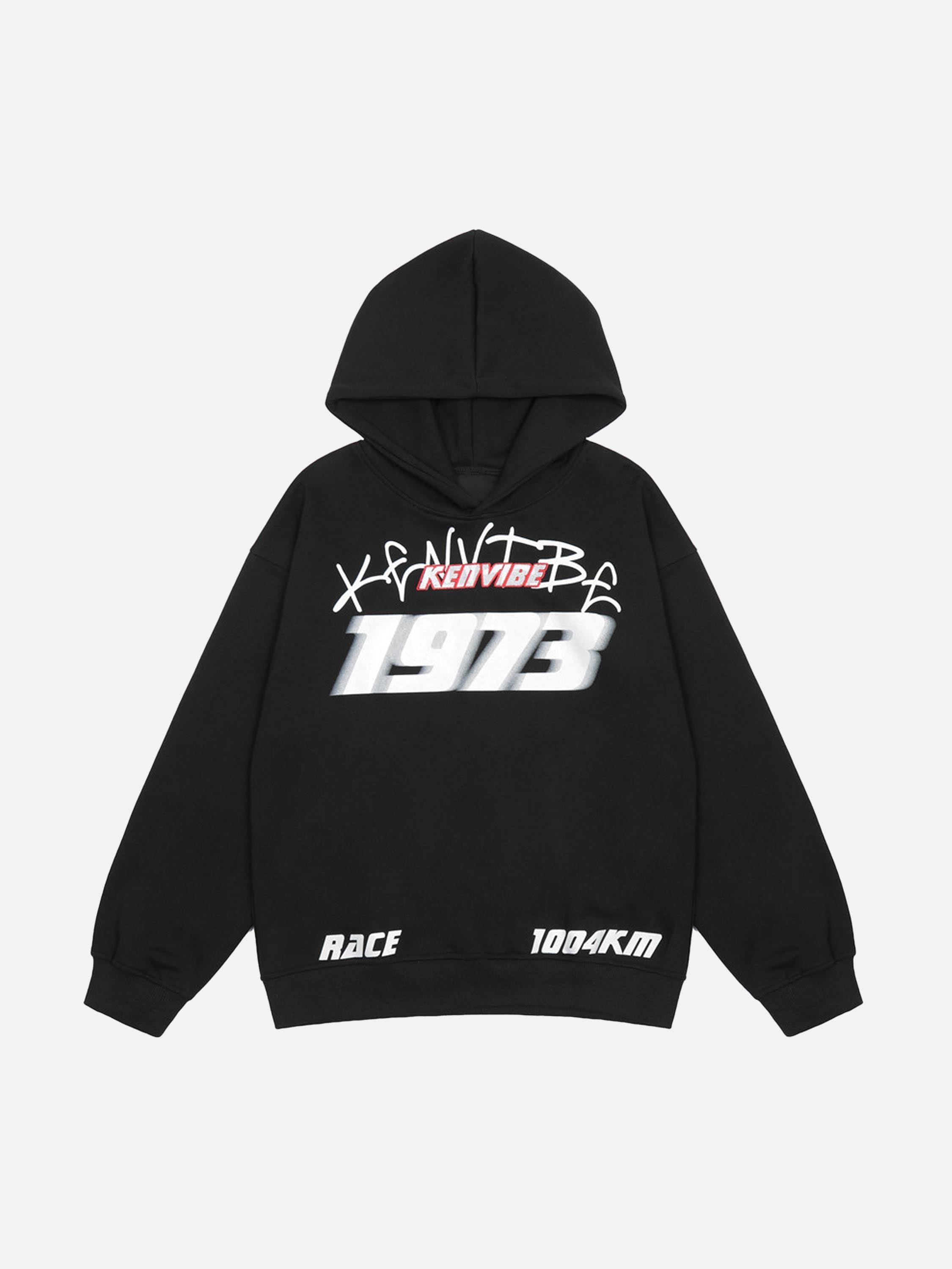 Tntwear® - American High Street Fuzzy Digital Print Hoodie - tntwear1