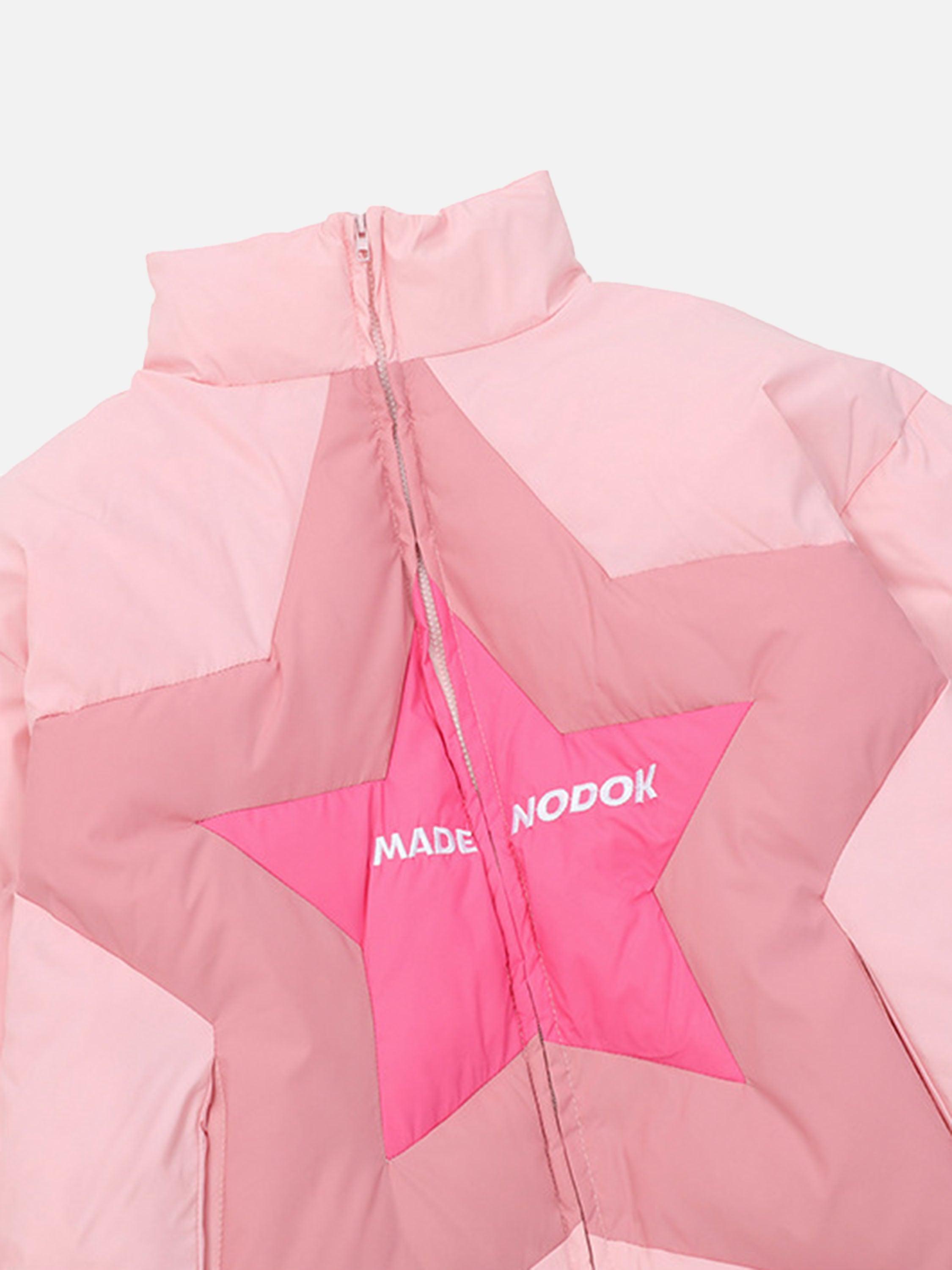 Tntwear® - American High Street Stars Thickened With Cotton Stand-up Collar Cotton Jacket - 1560 - tntwear1