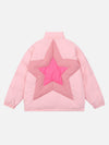 Tntwear® - American High Street Stars Thickened With Cotton Stand-up Collar Cotton Jacket - 1560 - tntwear1
