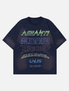 Tntwear® - American Hip-hop Old Washed Lettering Ceremonial T-shirt - tntwear1
