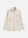 Tntwear® - American Patchwork Embroidered Loose Cardigan Sweatshirt - tntwear1