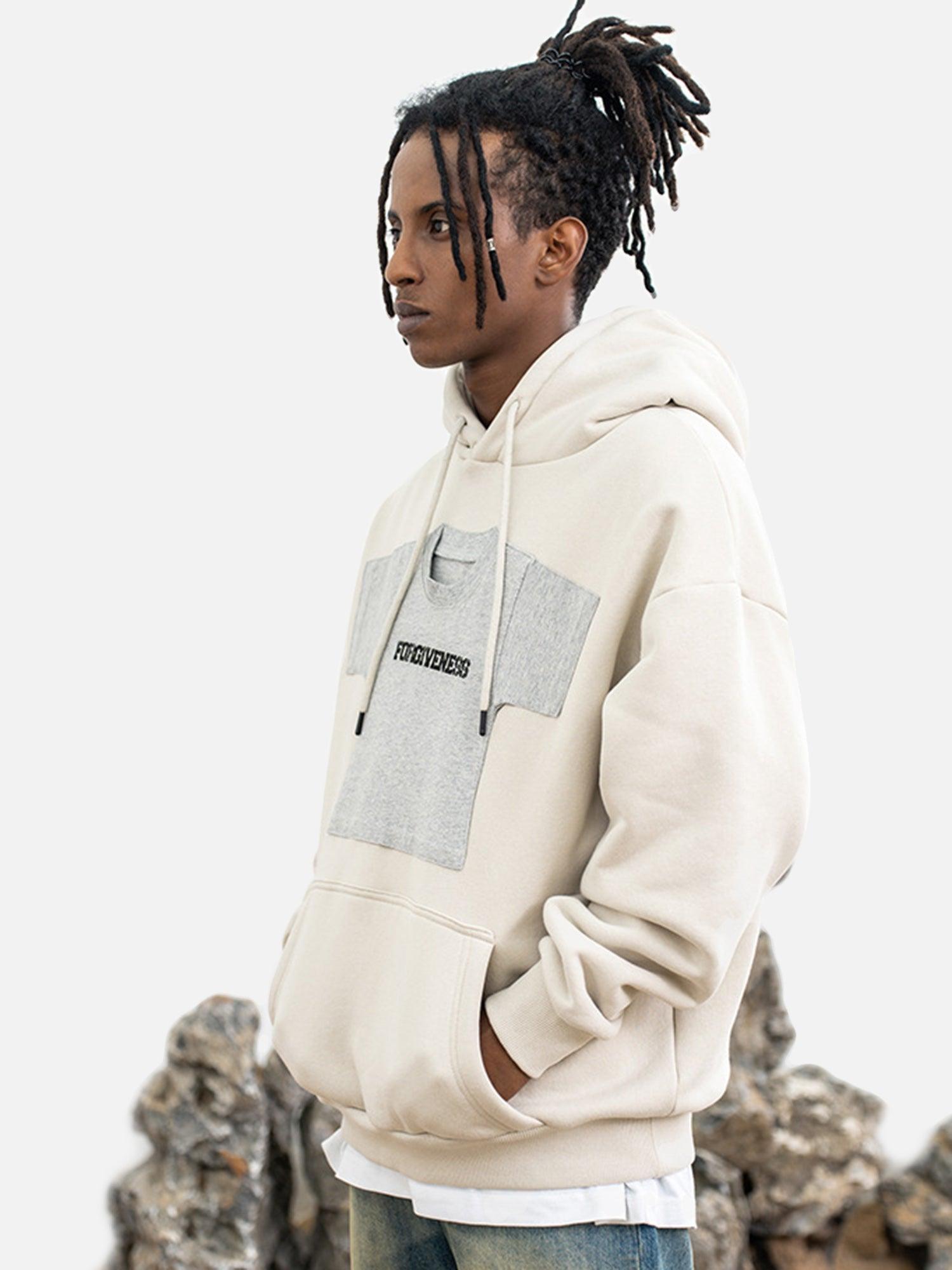 Tntwear® - American Retro Fun Patchwork Velvet Hoodie - 1929 - tntwear1