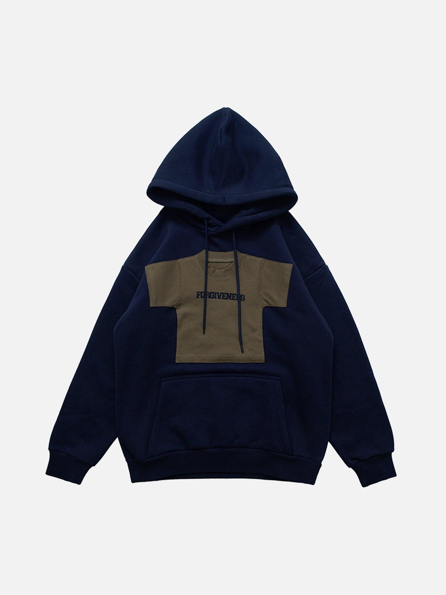 Tntwear® - American Retro Fun Patchwork Velvet Hoodie - 1929 - tntwear1