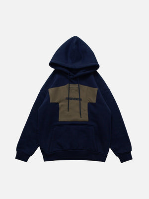 Tntwear® - American Retro Fun Patchwork Velvet Hoodie - 1929 - tntwear1