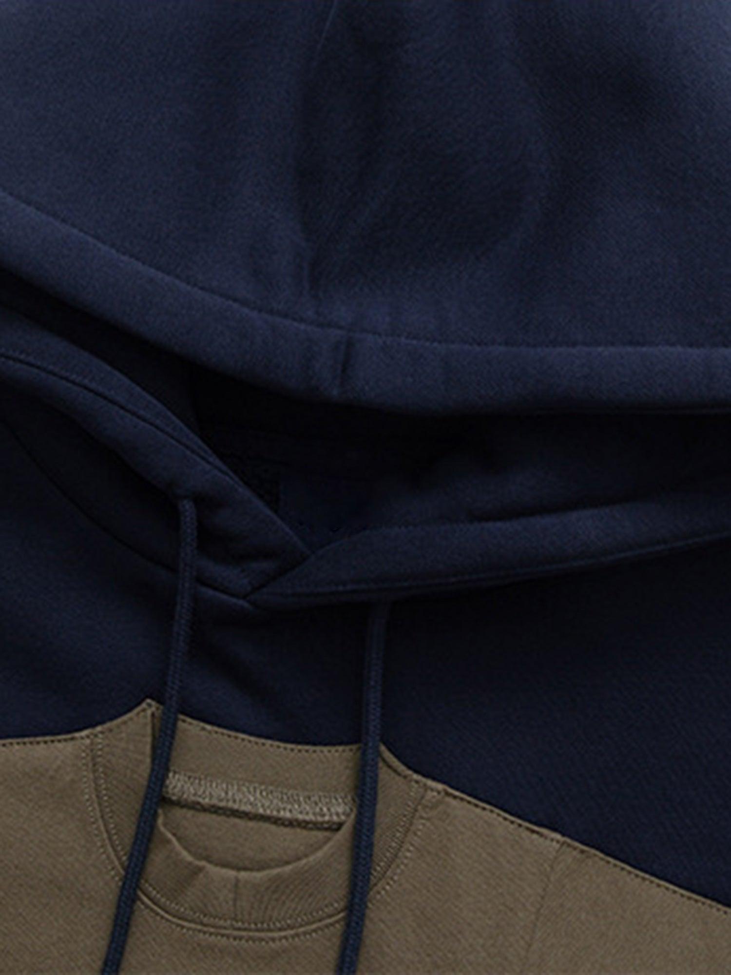 Tntwear® - American Retro Fun Patchwork Velvet Hoodie - 1929 - tntwear1