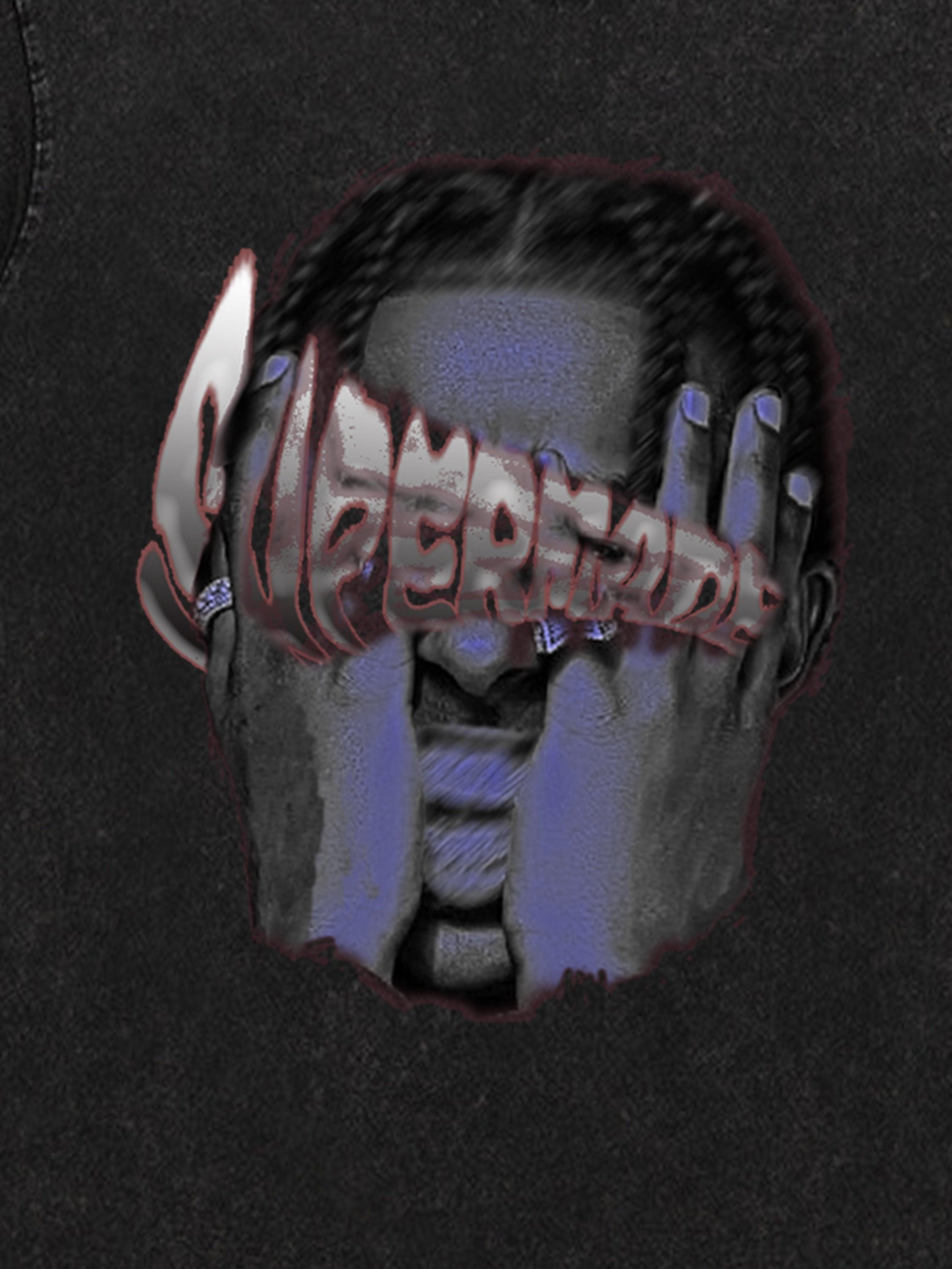 Tntwear® - American Retro Hip-hop Head Print T-shirt - 1900 - tntwear1