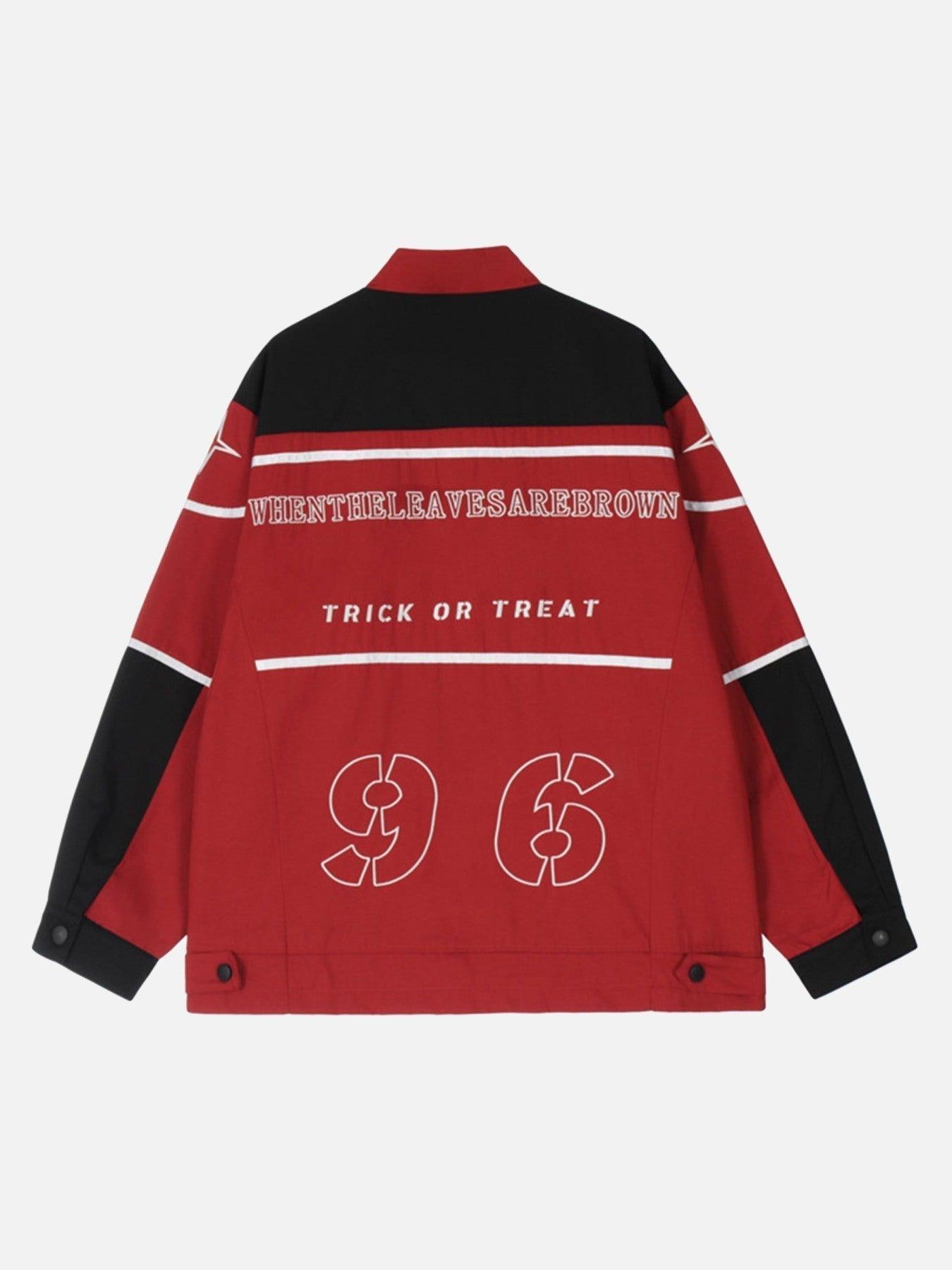 Tntwear® - American Vintage Biker Embroidered Jacket - tntwear1