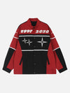 Tntwear® - American Vintage Biker Embroidered Jacket - tntwear1