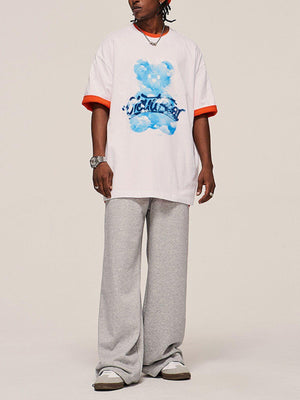 Tntwear® - Blue Sky Bear Print Tee - tntwear1