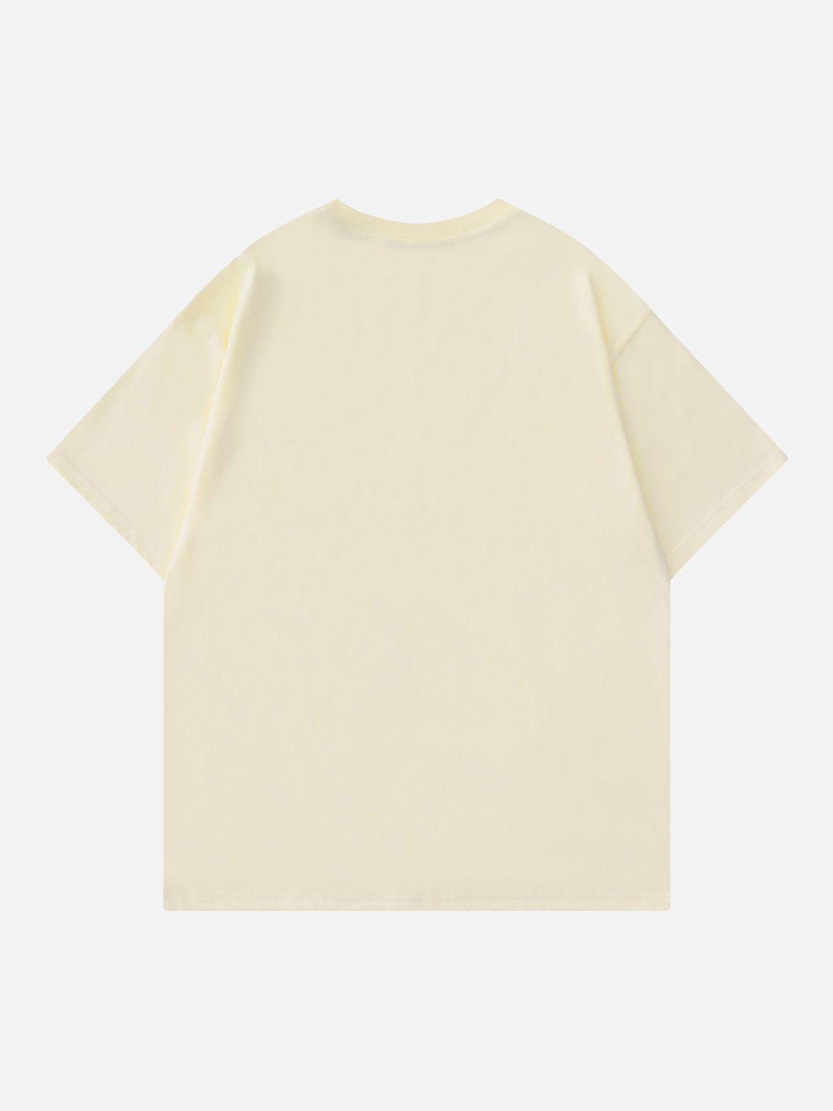Tntwear® - Checkered Rabbit Patchwork Tee - tntwear1
