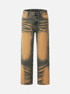 Tntwear® - Colorblocked Airbrushed Wide Leg Jeans - tntwear1