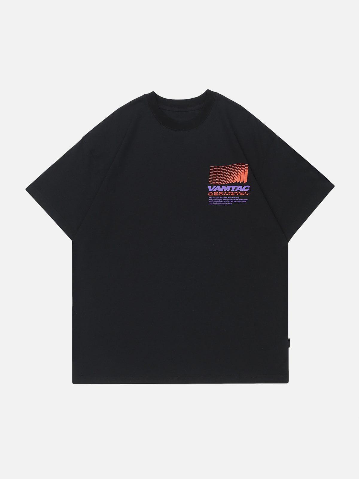 Tntwear® - Colored Checkerboard Graphic Tee - tntwear1