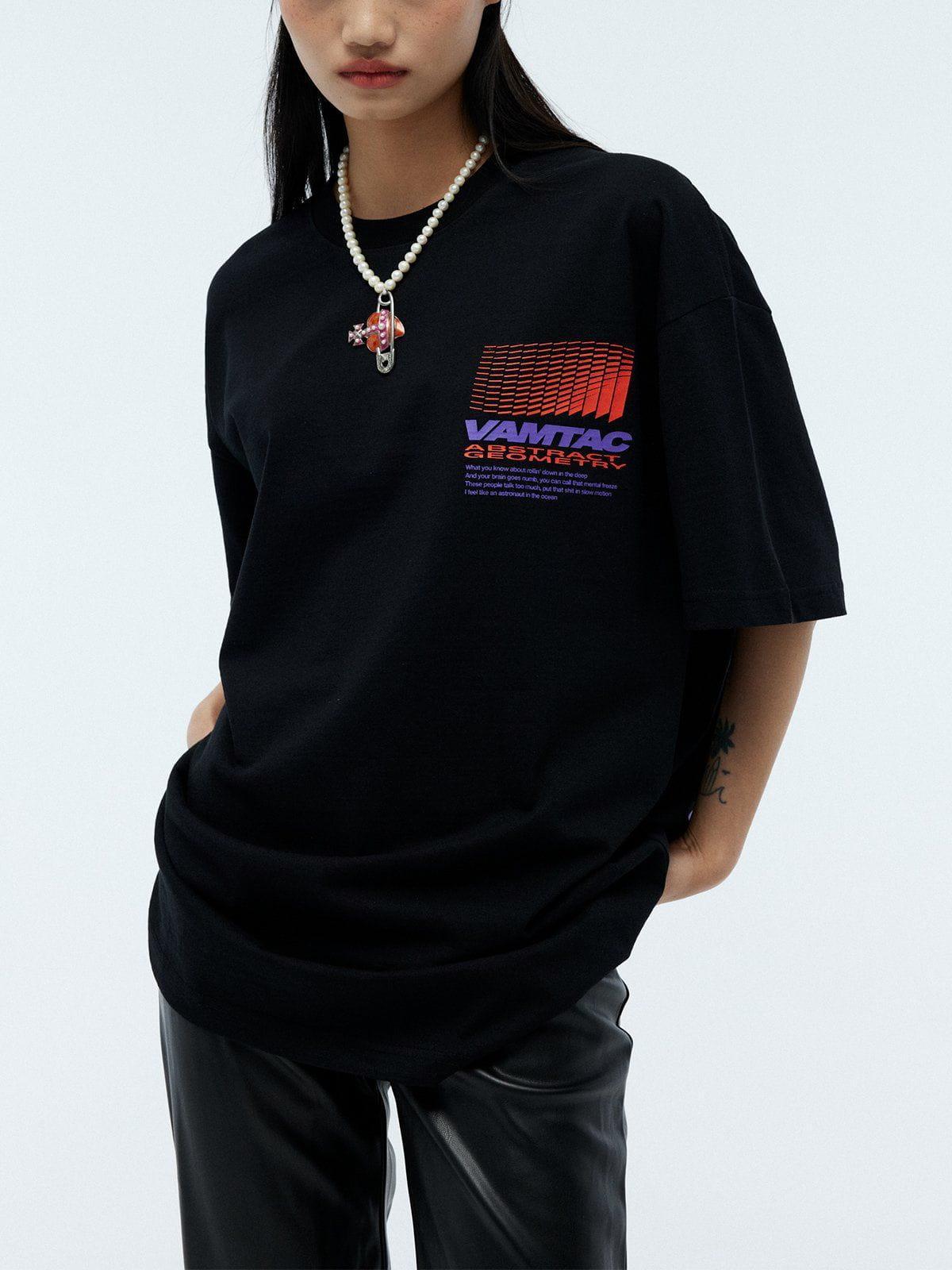 Tntwear® - Colored Checkerboard Graphic Tee - tntwear1