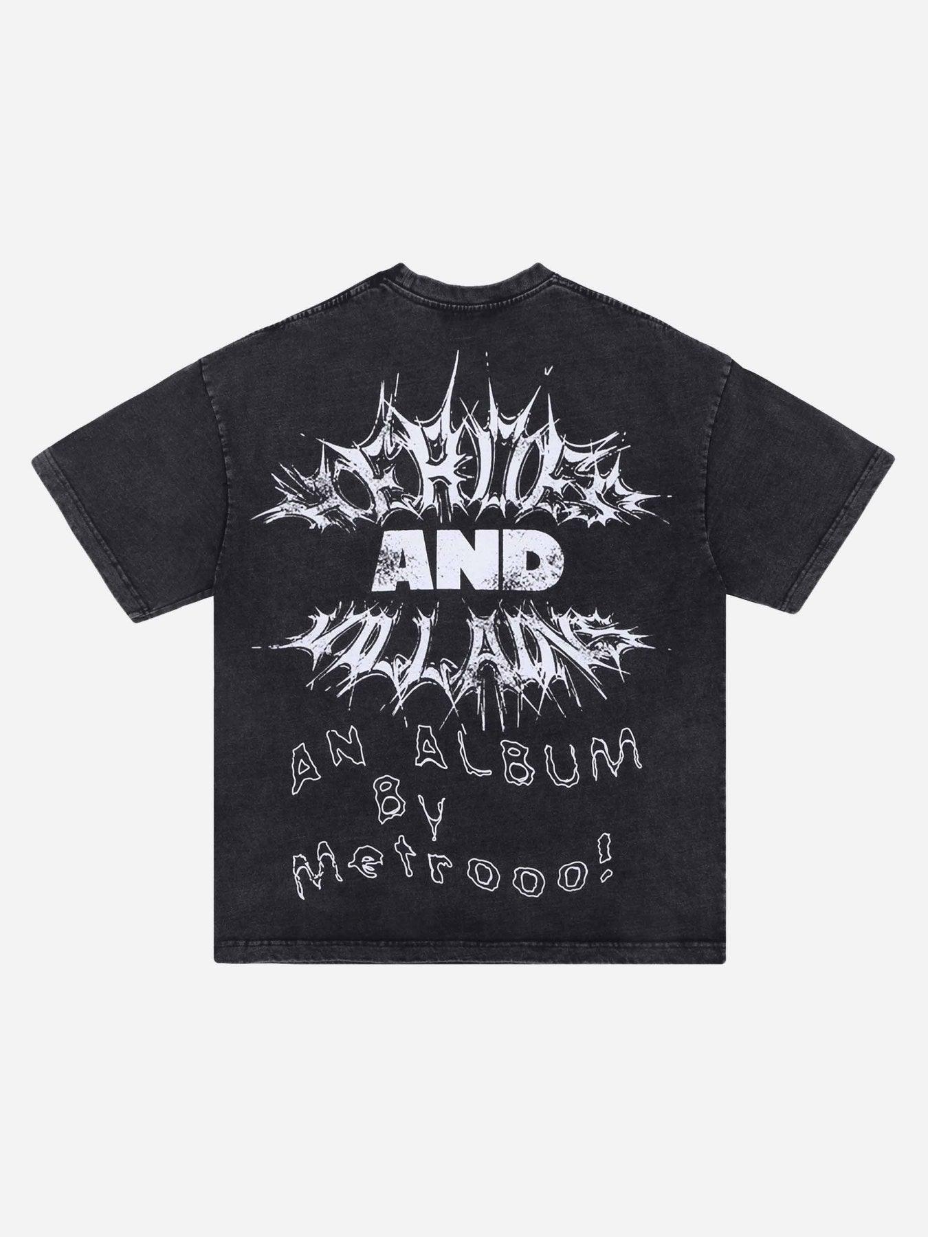 Tntwear® - Creative Flaming Man Printed T-Shirt - tntwear1