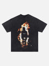 Tntwear® - Creative Flaming Man Printed T-Shirt - tntwear1