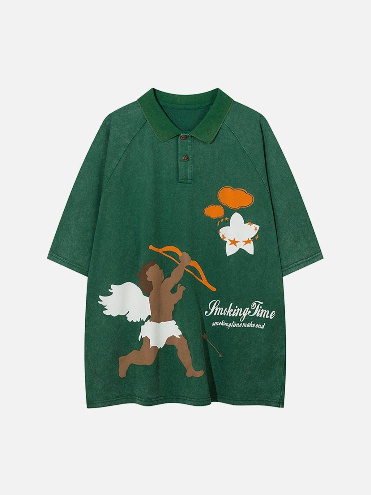 Tntwear® - Cupid Print Heart Elements Tee - tntwear1
