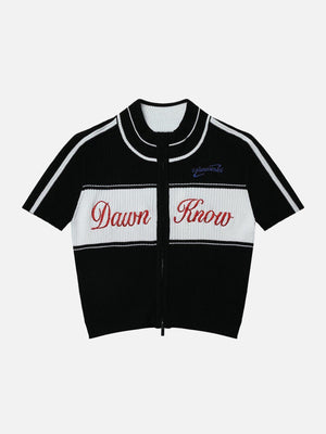 Tntwear® - Dawn Know Color Block Knit Tee - tntwear1