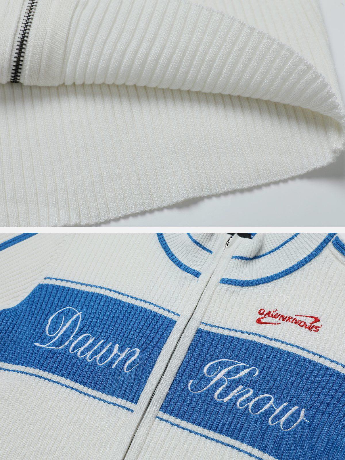 Tntwear® - Dawn Know Color Block Knit Tee - tntwear1
