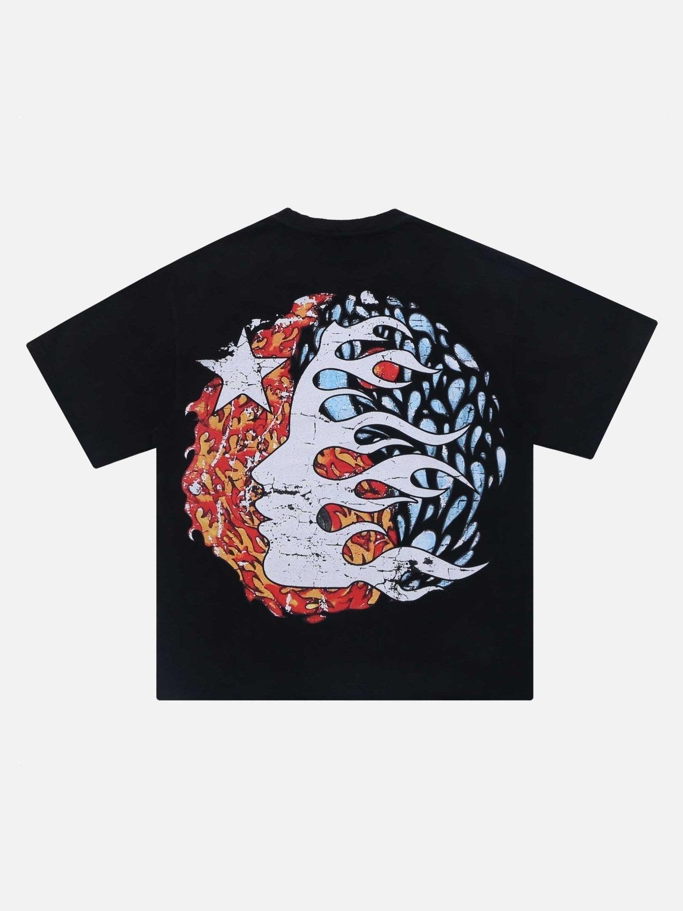 Tntwear® - Demon Skull Print T-Shirt - tntwear1