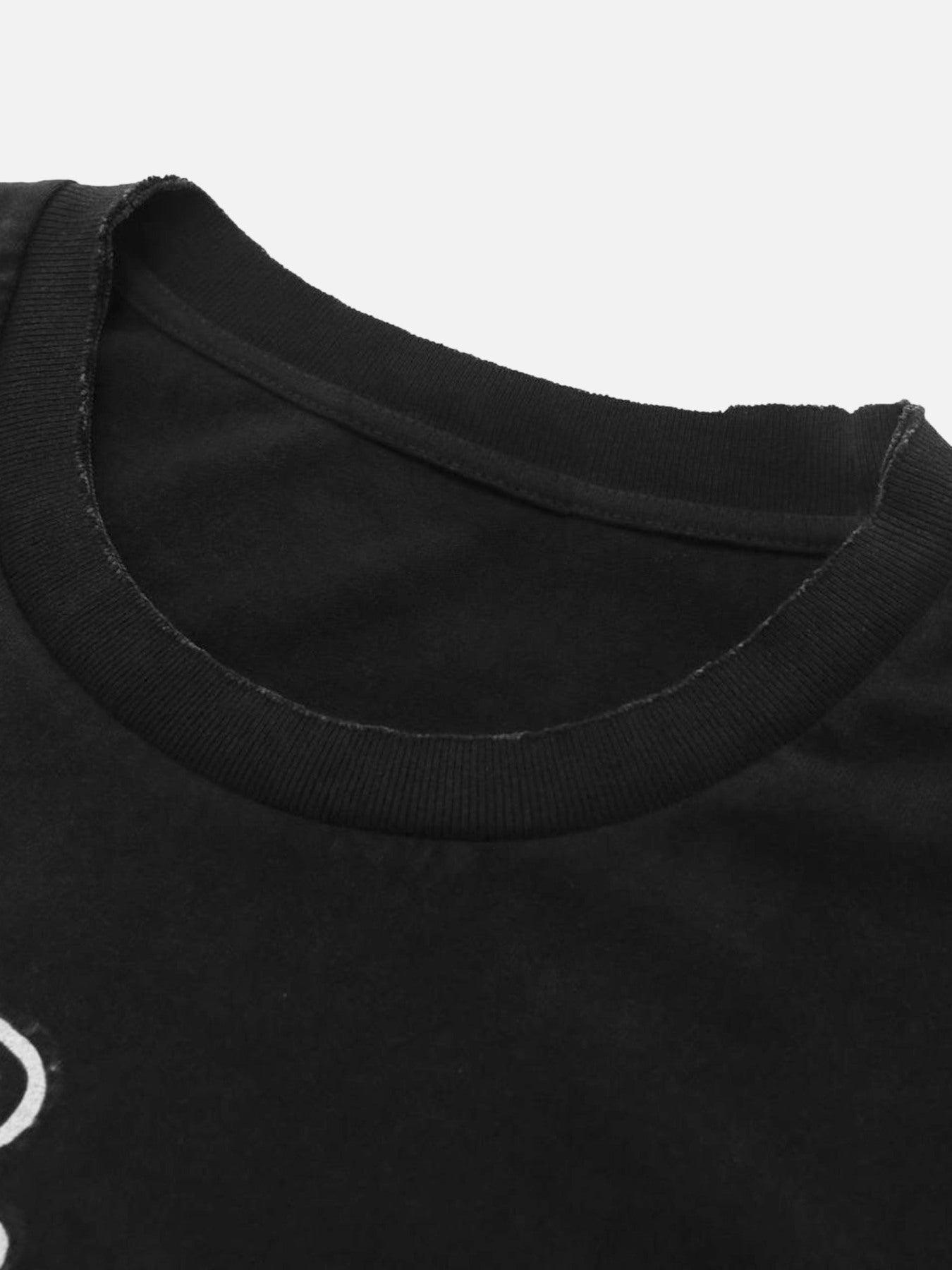 Tntwear® - Demon Skull Print T-Shirt - tntwear1
