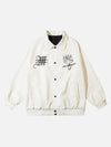 Tntwear® - Embroidered Monogrammed Leather Jacket - tntwear1