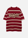Tntwear® - Embroidered Stripes Tee - tntwear1