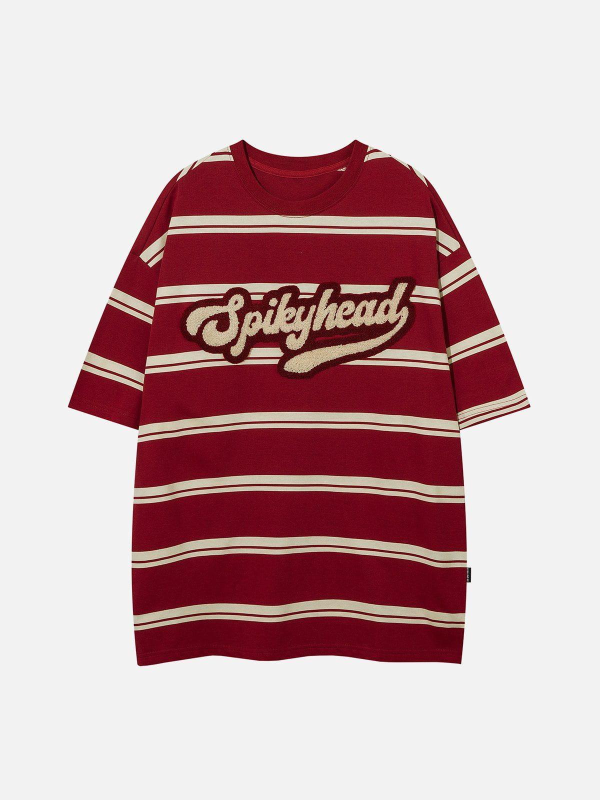 Tntwear® - Embroidered Stripes Tee - tntwear1
