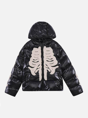 Tntwear® - Flocked Embroidered Skeleton Cotton Jacket - 1977 - tntwear1