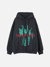 Tntwear® - Fluorescent Green Mask Fleece Hoodie - tntwear1