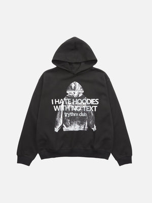 Tntwear® - Fun Lettering Double Print Hoodie - 1964 - tntwear1