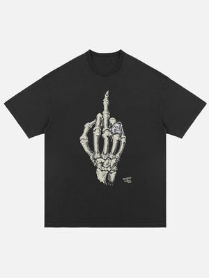Tntwear® - Fxxk U Skeloton T-shirt - tntwear1