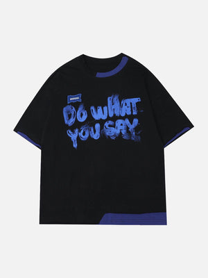 Tntwear® - Graffiti Monogram Print Tee - tntwear1
