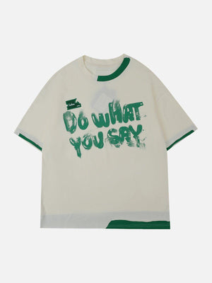 Tntwear® - Graffiti Monogram Print Tee - tntwear1